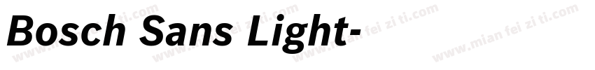 Bosch Sans Light字体转换